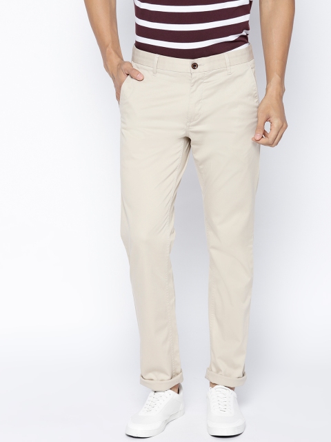 

Arrow Sport Men Beige Chrysler Fit Solid Regular Trousers