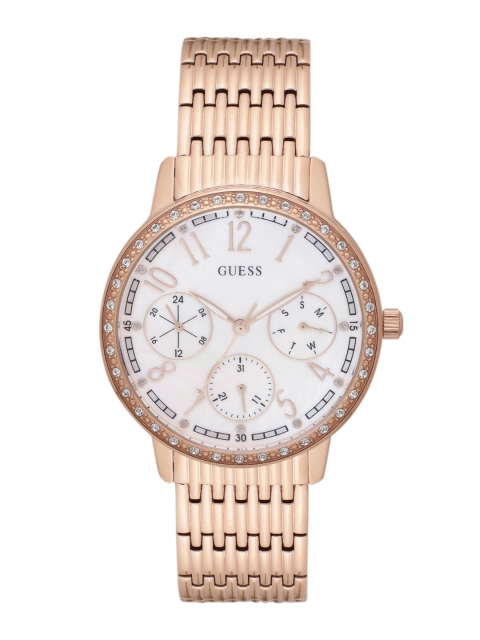 

GUESS Women Off-White Analogue Watch W1086L2