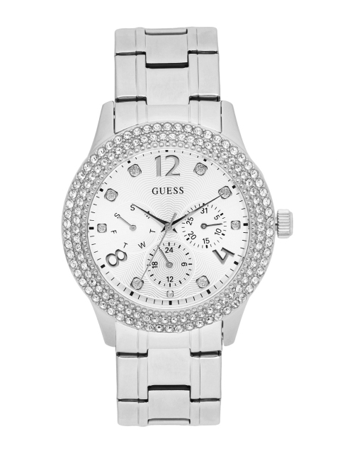 

GUESS Women Silver-Toned Analogue Watch W1097L1