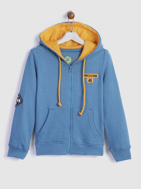 

YK Boys Boys Solid Hooded Sweatshirt, Blue