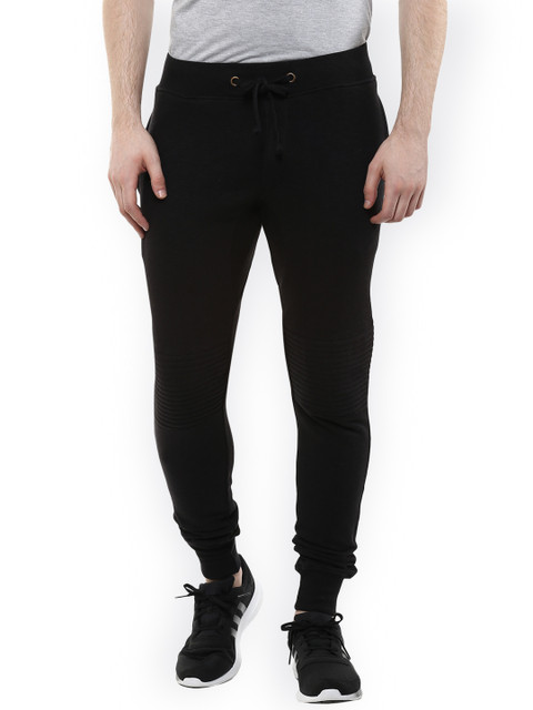 

Wear Your Mind Men Black Solid Joggers