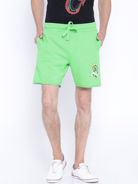 

Ed Hardy Men Green Shorts