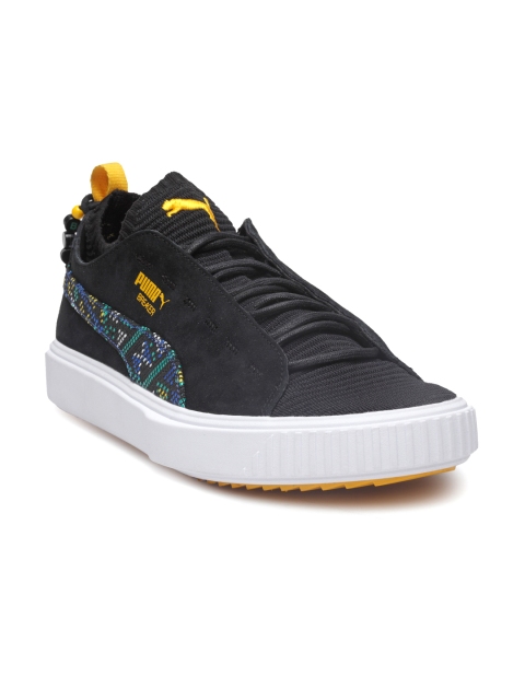 

Puma Unisex Black Leather Sneakers