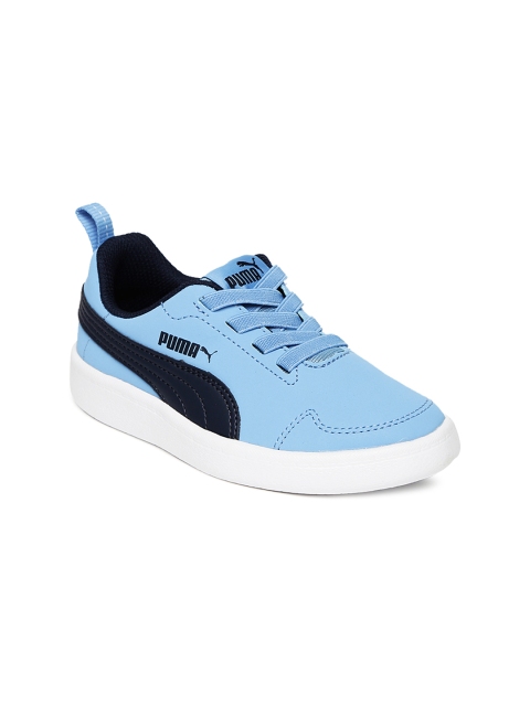 

Puma Unisex Blue Courtflex PS Sneakers