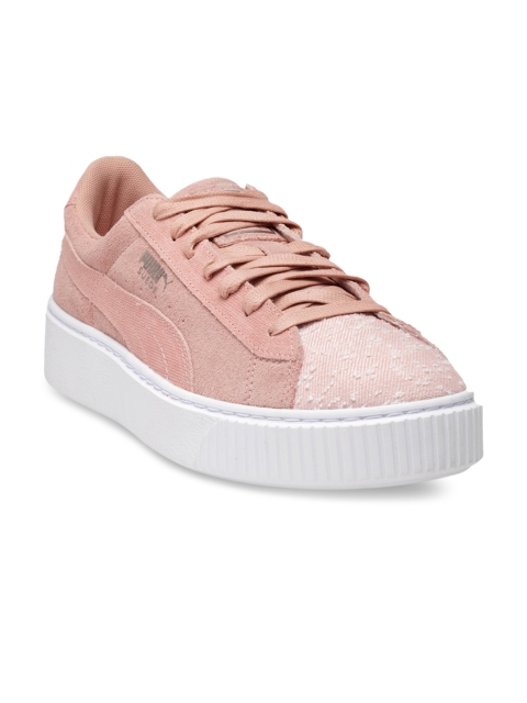 

Puma Women Pink Suede Sneakers
