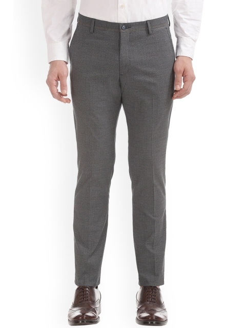 

Arrow New York Men Grey Slim Fit Solid Formal Trousers