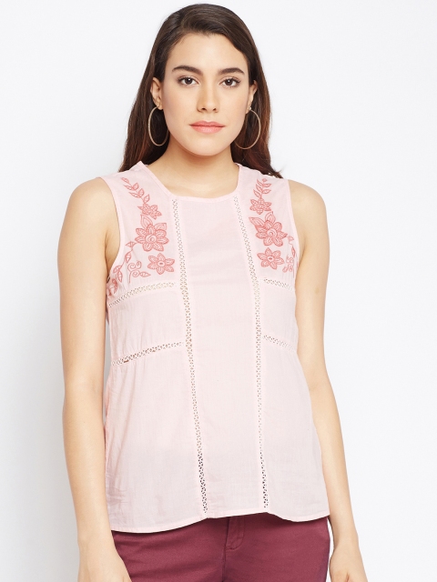

Oxolloxo Women Pink Solid Top