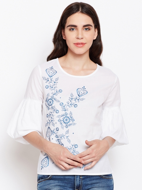 

Oxolloxo Women White Solid Top