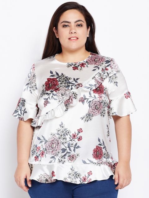 

Oxolloxo Women Off-White Printed Top