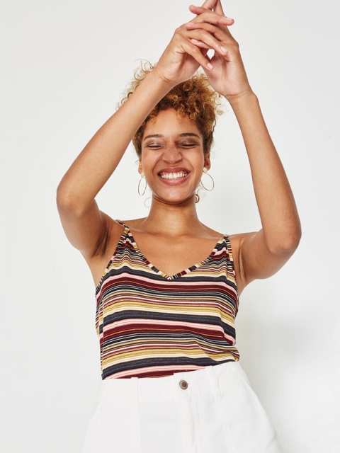 

promod Women Multicoloured Striped Top, Multi