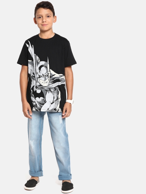 

YK Boys Blue Regular Fit Mid-Rise Low Distress Stretchable Jeans