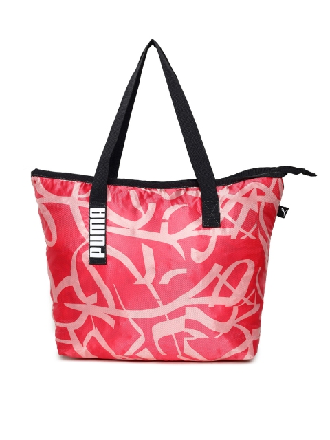 

Puma Women Coral Printed Core Active Shopper Bag