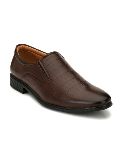 

Azzaro Black Men Brown Formal Slip-on Shoes