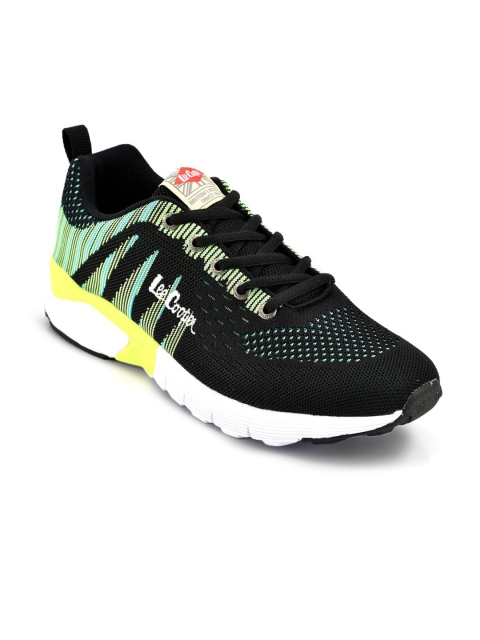

Lee Cooper Men Black & Green Running Shoes