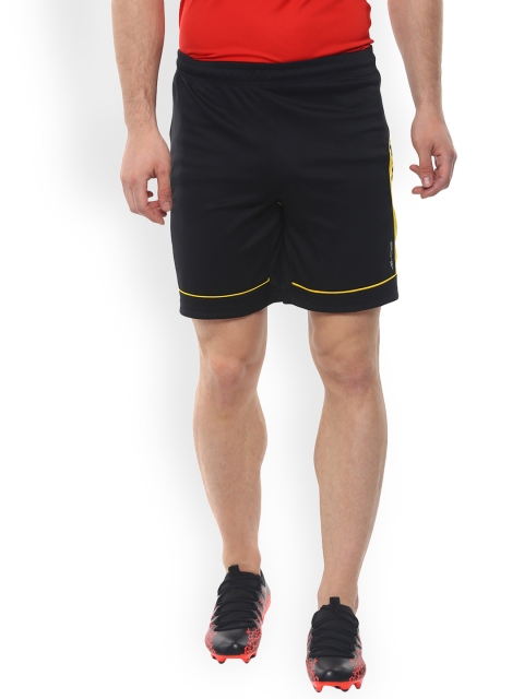 

Alcis Men Black Solid Slim Fit Sports Shorts