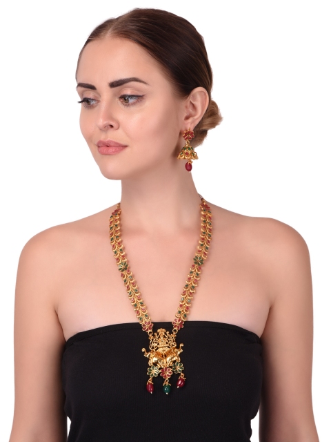 

TJORI Handcrafted Gold-Plated Jewellery Set