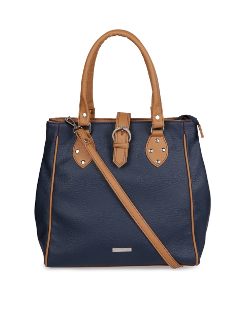 

OsaiZ Women Blue Solid Handheld Bag