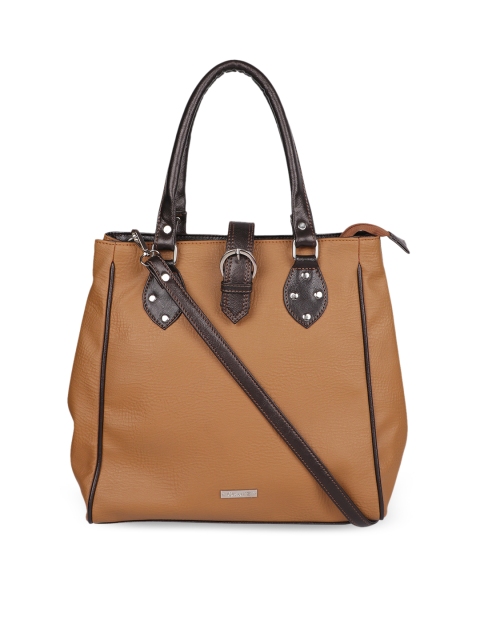 

OsaiZ Women Brown Solid Handheld Bag