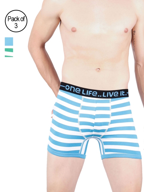 

OLLI Men Pack of 3 Trunks OLLIMNBOPC03039, Blue