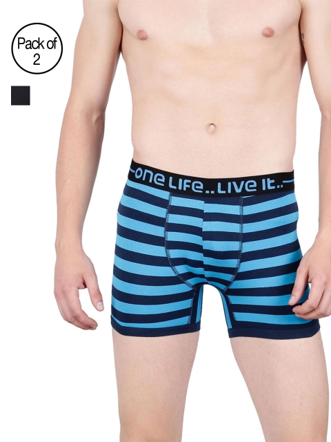 

OLLI Men Pack of 2 Trunks OLLIWE000PC2004, Black