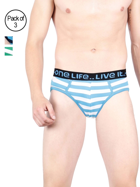 

OLLI Men Pack of 3 Briefs OLLIMNBRPC03010, Blue