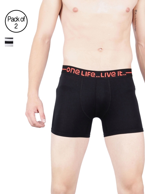 

OLLI Men Pack of 2 Trunks OLLIWE000PC2023, Black