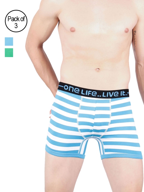 

OLLI Men Pack of 3 Trunks OLLIMNBOPC03040, Blue