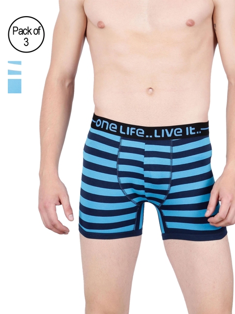 

OLLI Men Pack of 3 Trunks OLLIMNBOPC03007, Blue