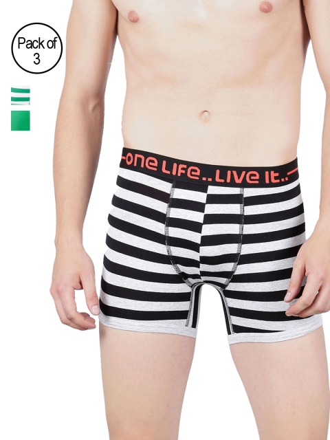 

OLLI Men Pack of 3 Trunks OLLIMNBOPC03056, Black