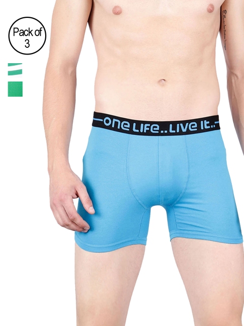 

OLLI Men Pack of 3 Trunks OLLIMNBOPC03052, Blue