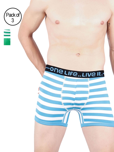 

OLLI Men Pack of 3 Trunks OLLIMNBOPC03046, Blue