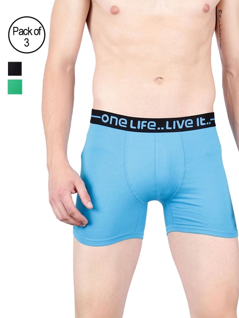 

OLLI Men Pack of 3 Trunks OLLIMNBOPC03049, Blue