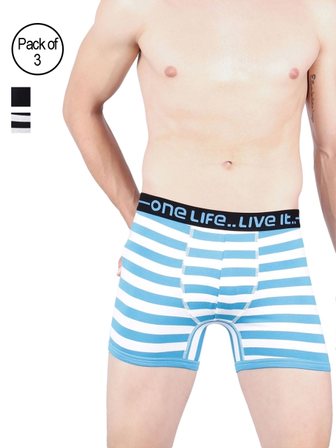 

OLLI Men Pack of 3 Trunks OLLIMNBOPC03041, Blue