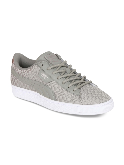 

Puma Women Grey Woven Design Sneakers
