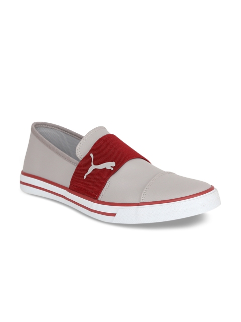 

Puma Men Grey Colourblocked Slip-On Sneakers