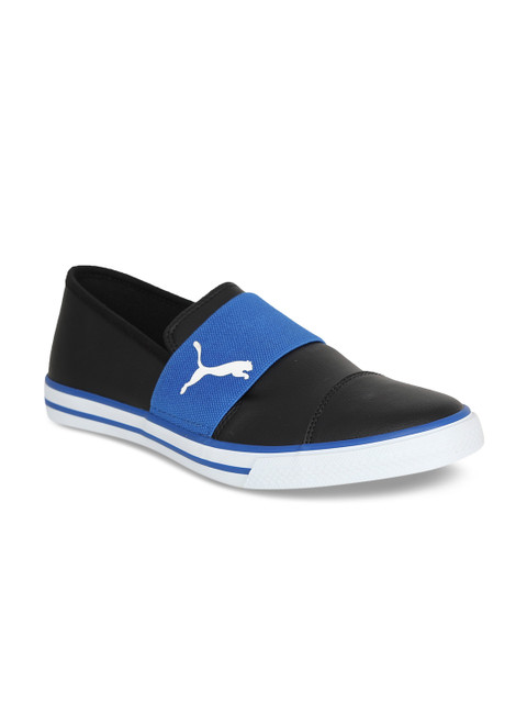 

Puma Men Black Colourblocked Slip-On Sneakers