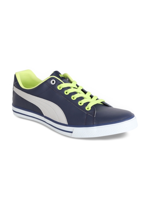 

Puma Men Navy Blue Colourblocked Sneakers