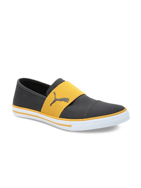 

Puma Men Grey Colourblocked Slip-On Sneakers