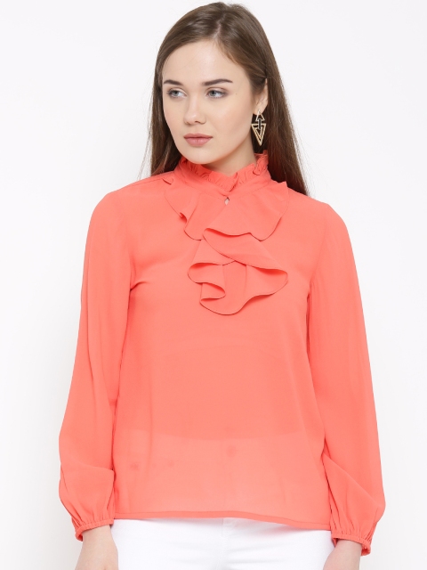 

RARE Women Coral Solid Top