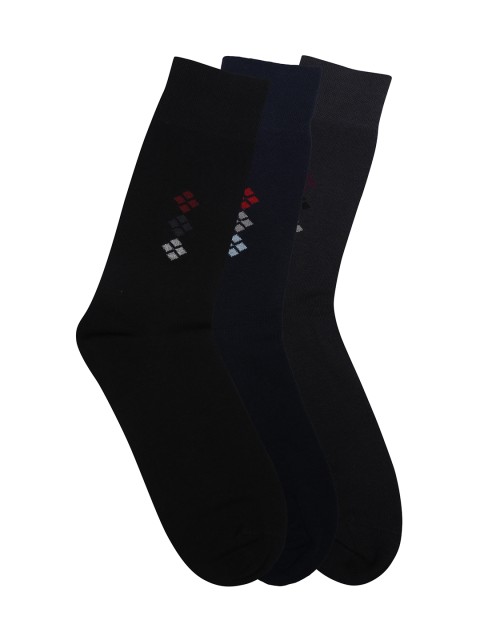 

Alvaro Castagnion Men Pack of 3 Assorted Above Ankle-Length Socks, Grey