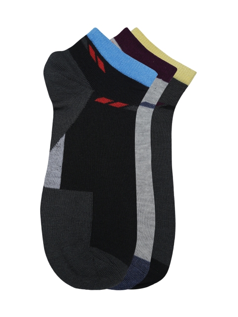 

Alvaro Castagnion Men Pack of 3 Assorted Above Ankle-Length Socks, Black