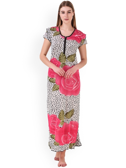 

Masha Pink Printed Nightdress