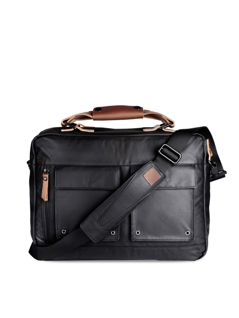 

scarters Unisex Black Solid Laptop Bag