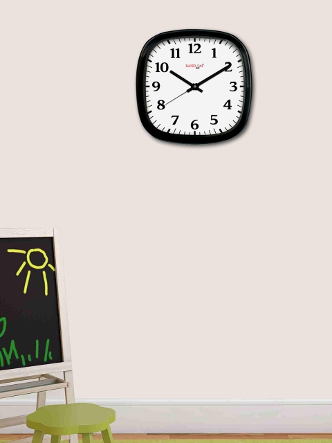 

RANDOM White Square Solid Analogue Wall Clock 30.4 cm x 30.4 cm x 5.08 cm