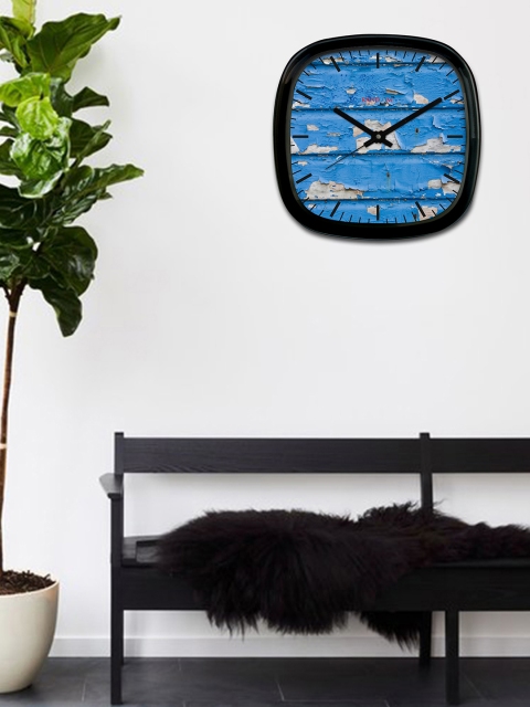 

RANDOM Blue Square Textured Analogue Wall Clock