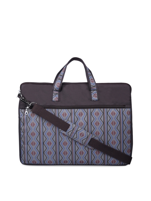 

Anekaant Women Brown & Grey Printed Laptop Bag