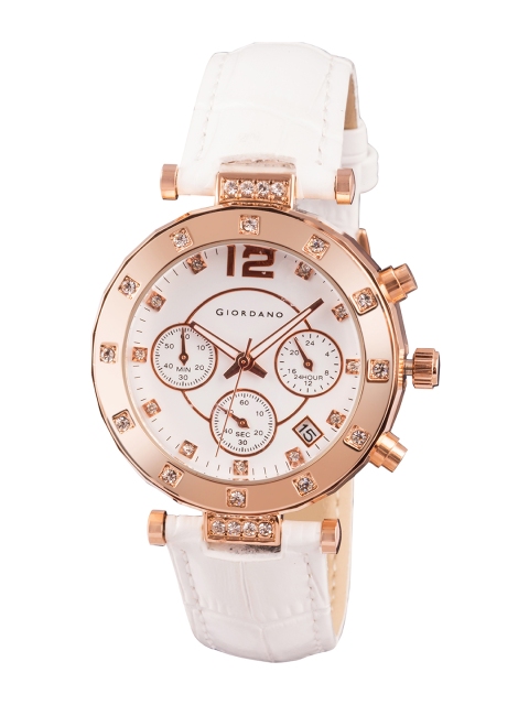 

GIORDANO Men White Analogue Watch