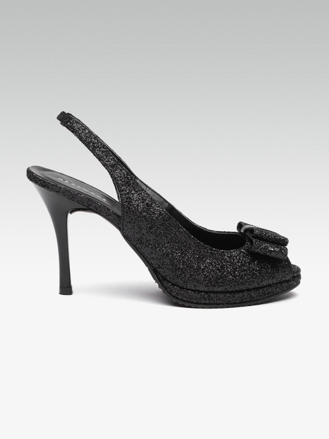 

HEATWAVE Women Black Solid Peep Toes