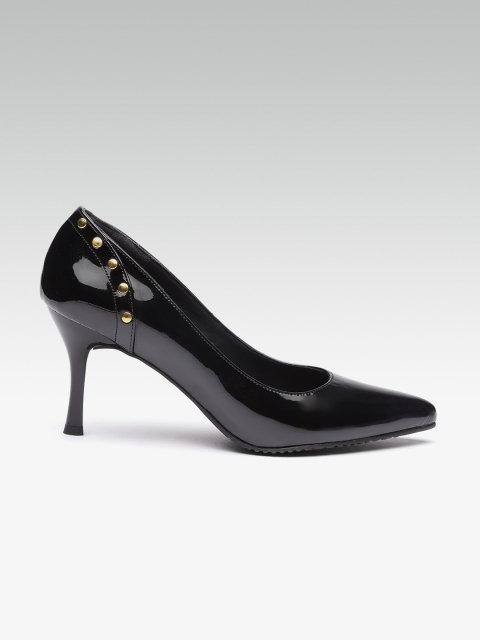 

HEATWAVE Women Black Solid Pumps