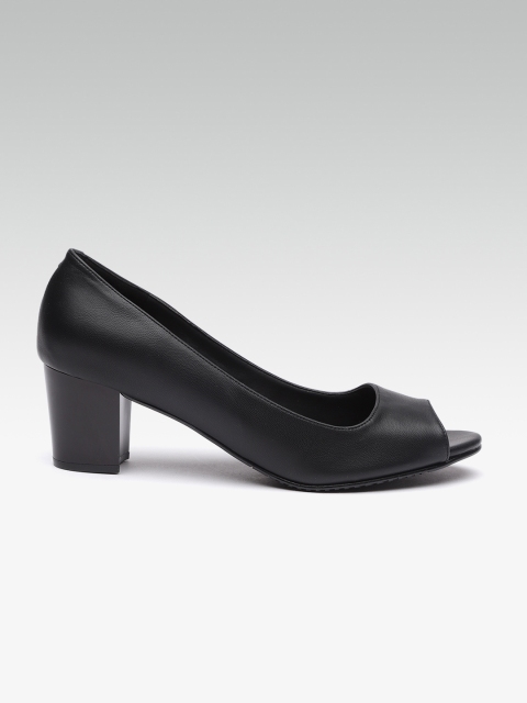 

HEATWAVE Women Black Solid Peep Toes